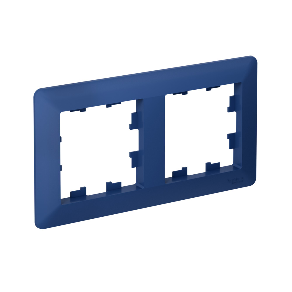 Systeme Electric AtlasDesign Air Аквамарин/дымчатый черный Рамка 2-ая