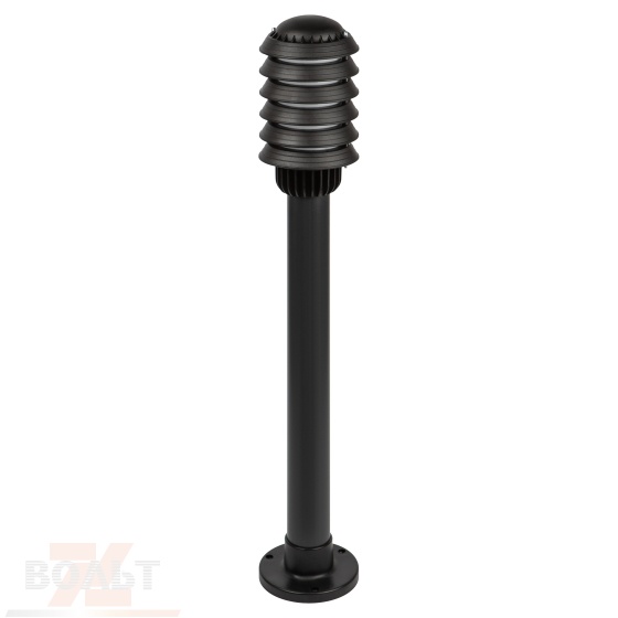 Садово-парковый светильник ЭРА НТУ 01-60-015 Поллар напольный черный IP54 Е27 max60Вт h850мм