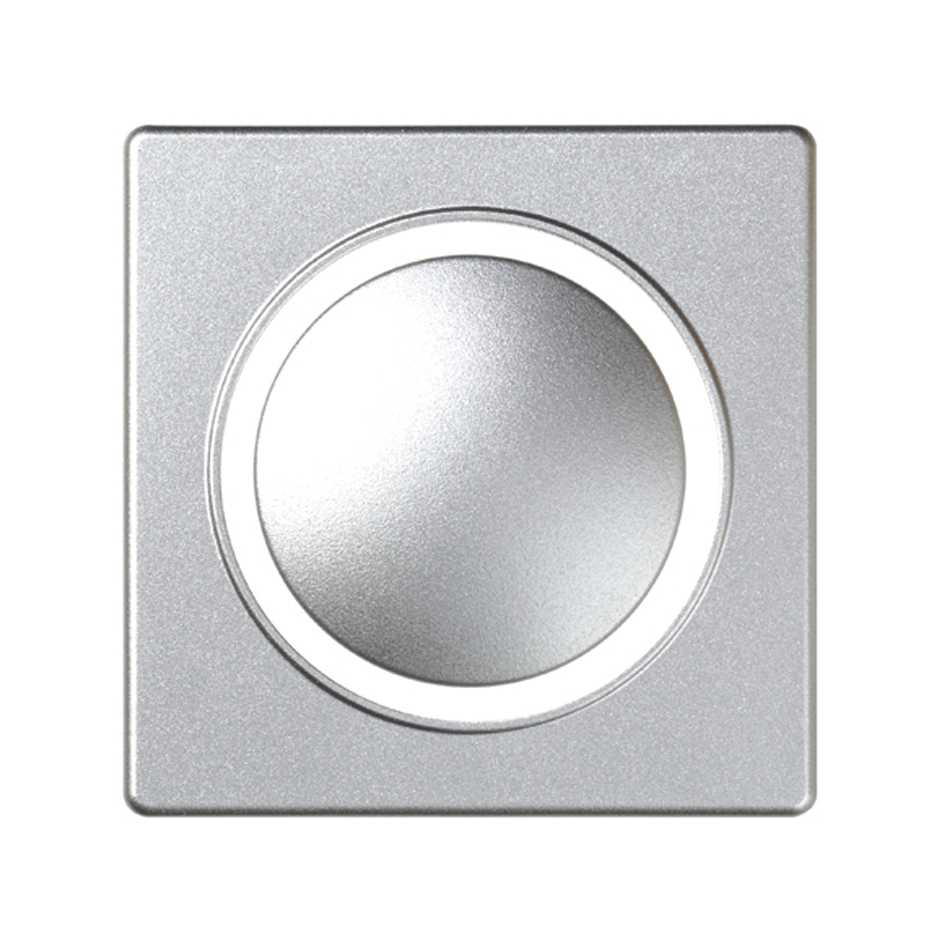 Клавиша для кнопочного светорегулятора и вспомогательного механизма цвета холодный алюминий S82 Detail