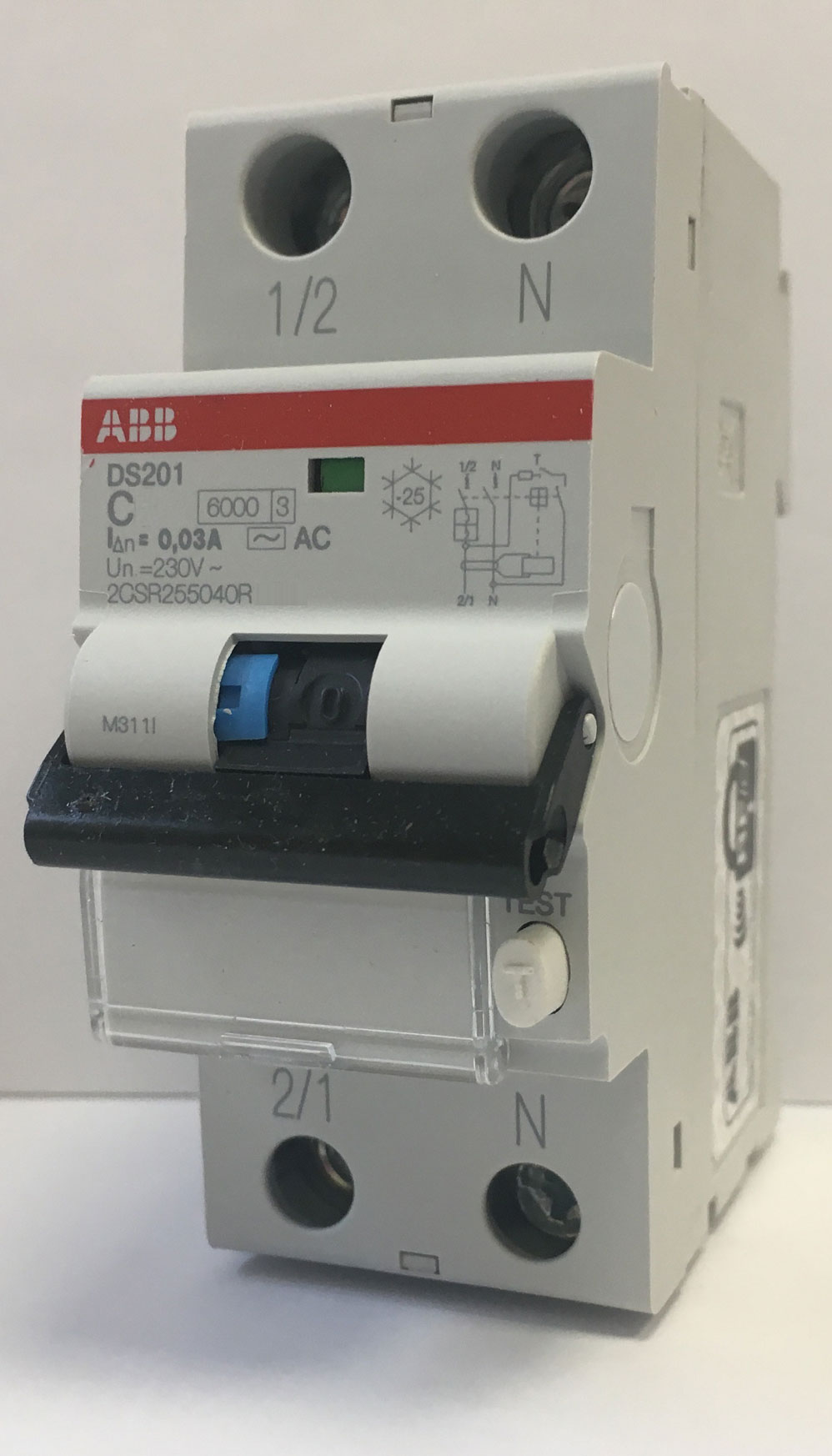 2CSR255040R1204 Выключатель автомат дифференциального тока DS201 C20 AC30