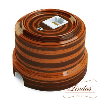 Розетка RJ-45 декор Палисандр, Lindas