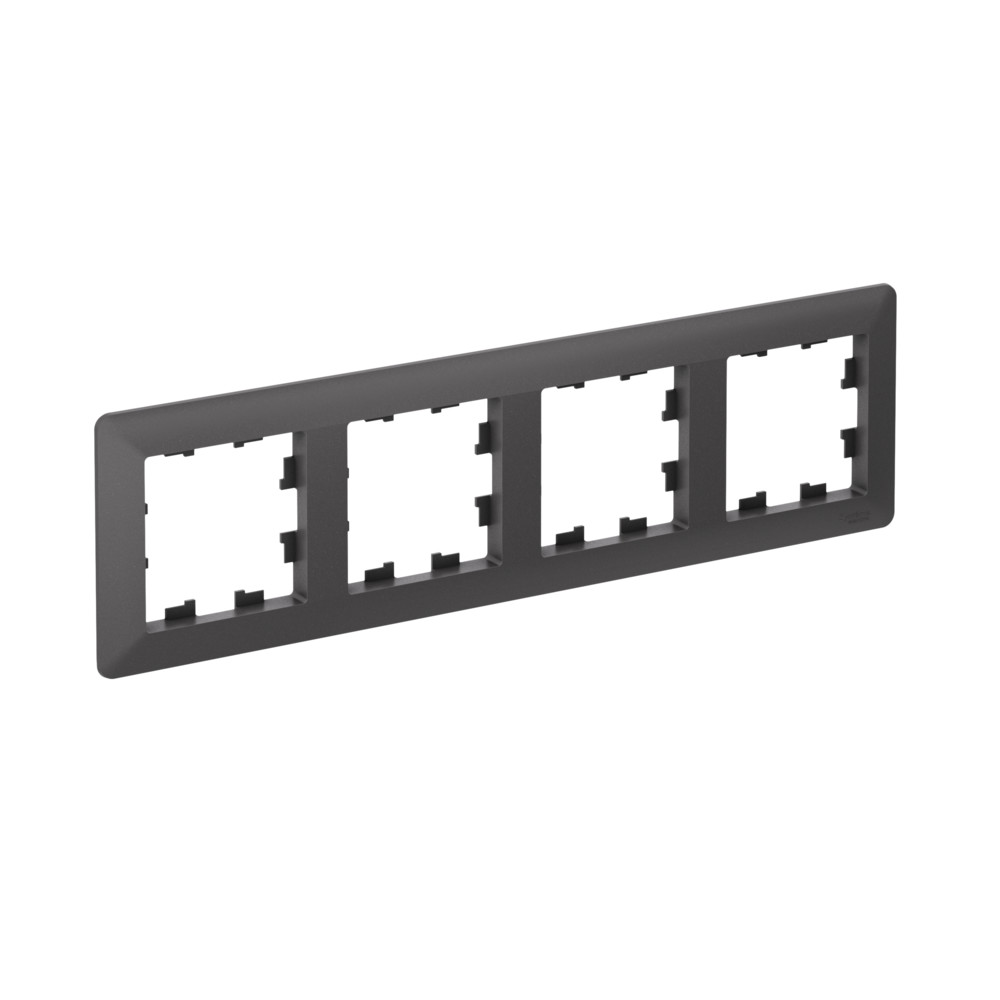 Systeme Electric AtlasDesign Air Базальт/дымчатый черный Рамка 4-ая