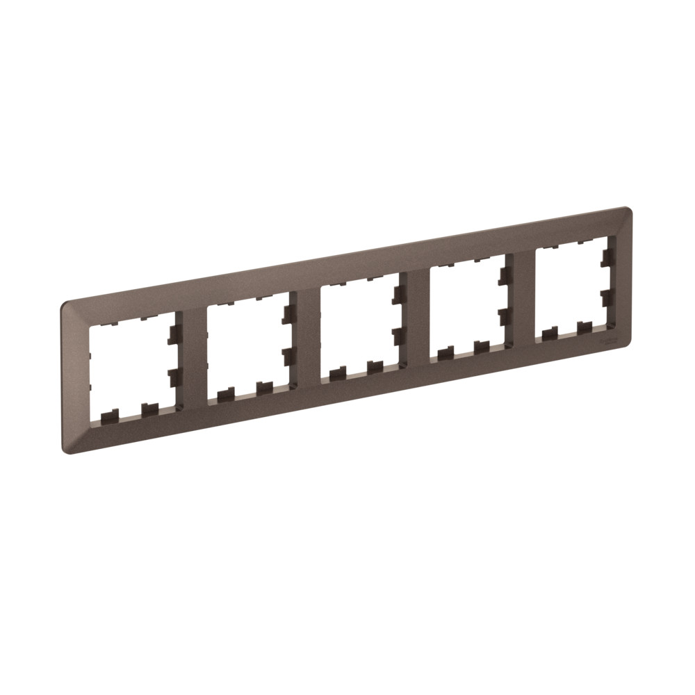 Systeme Electric AtlasDesign Air Мокко/дымчатый черный Рамка 5-ая