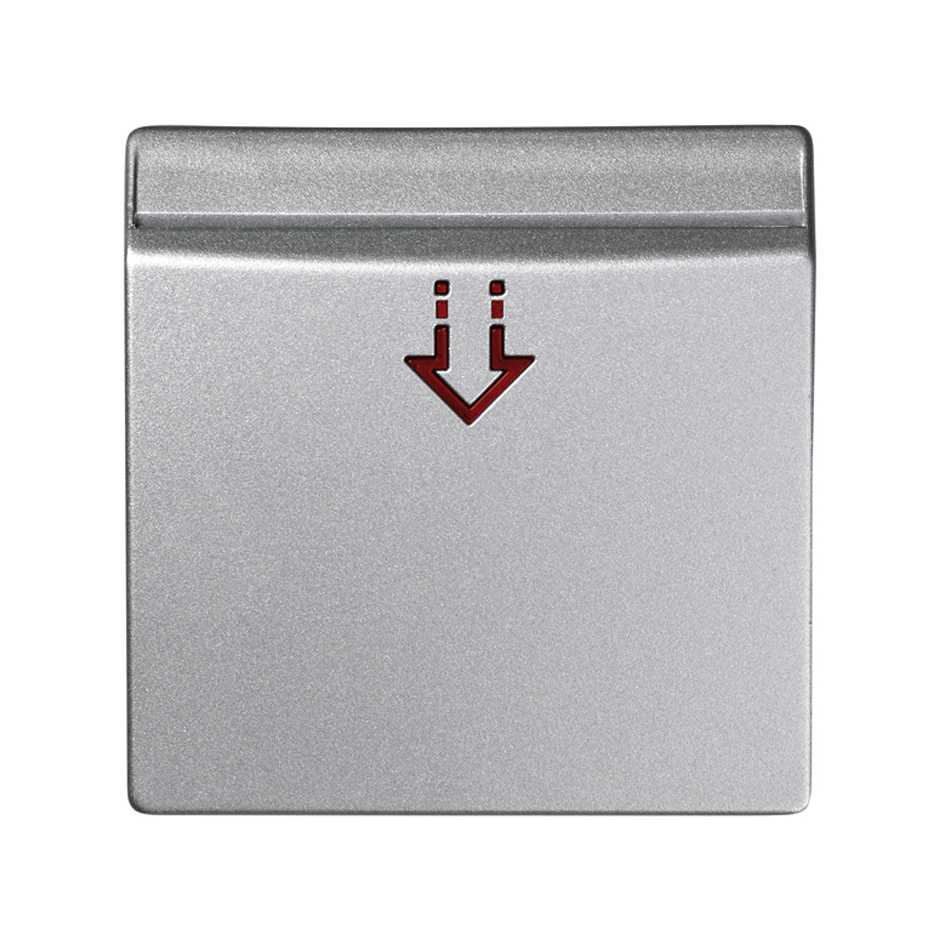 Накладка для карточного выключателя цвета холодный алюминий S82 Detail