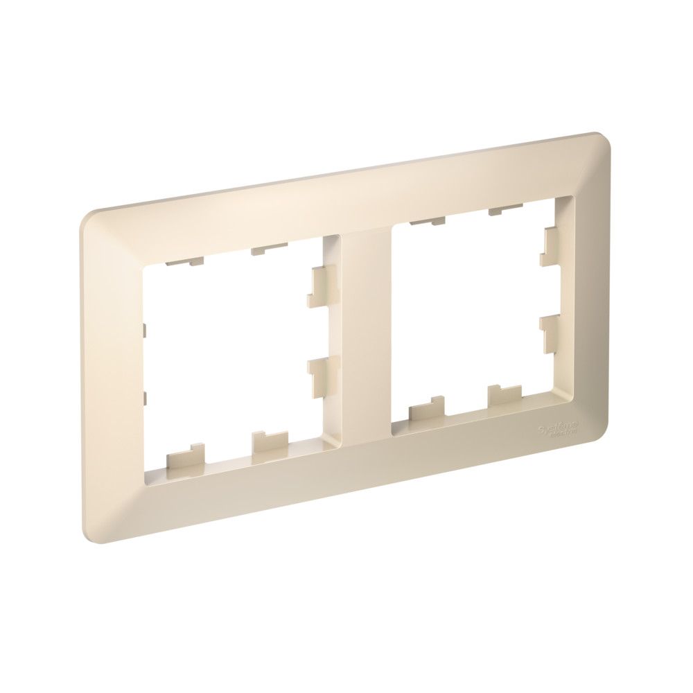 Systeme Electric AtlasDesign Air Бежевый/дымчатый белый Рамка 2-ая