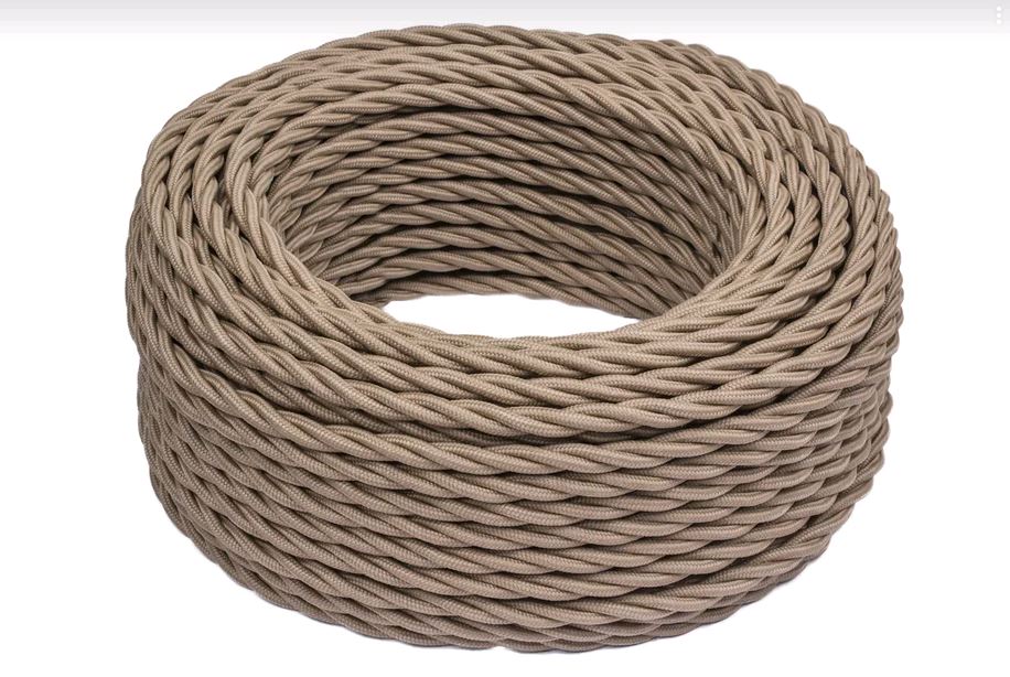 BIRONI Капучино матовый Витой провод 3*0,75 20м