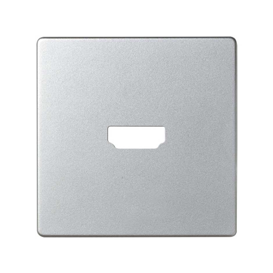 Накладка для розетки HDMI цвета холодный алюминий S82 Detail