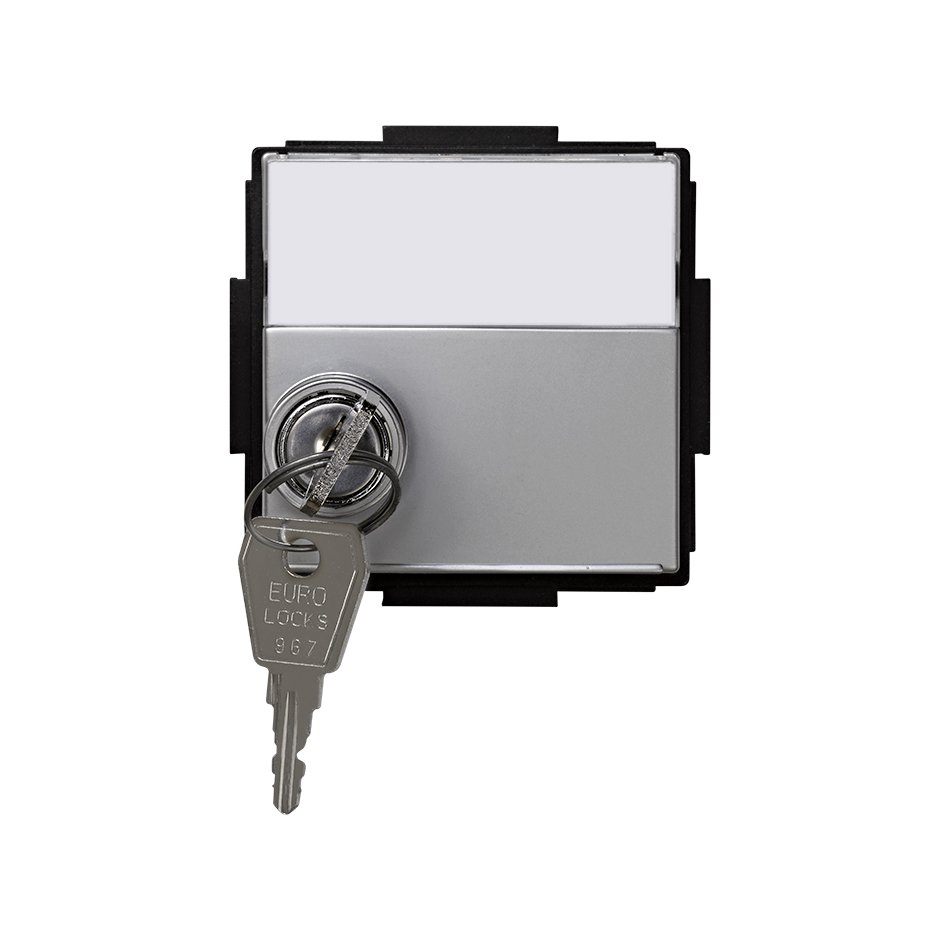 Накладка с крышкой, замком и ключами IK09 TOP IMPACT цвета алюминий S27 Scudo