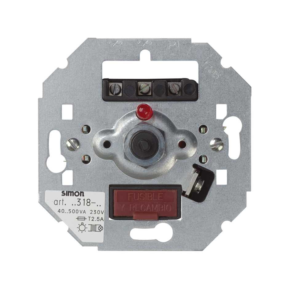 Светорегулятор поворотно-нажимной с подсветкой (проходной), 40-350Вт, 230В, S27, S82, S82N, S88, S82