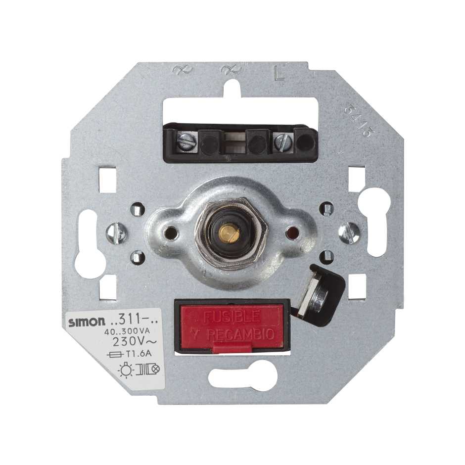 Светорегулятор электронный поворотный 40-300Вт 230В~ S75