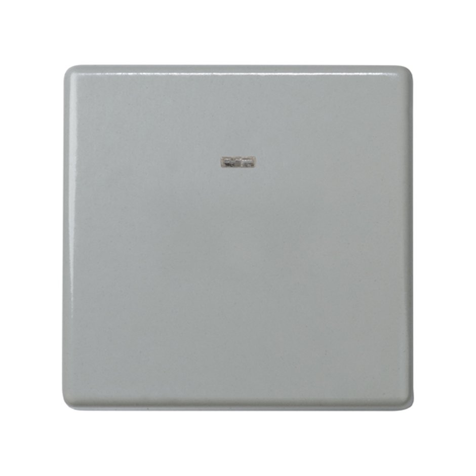 Кнопочный выключатель с подсветкой 10A 250В~ серого цвета S27