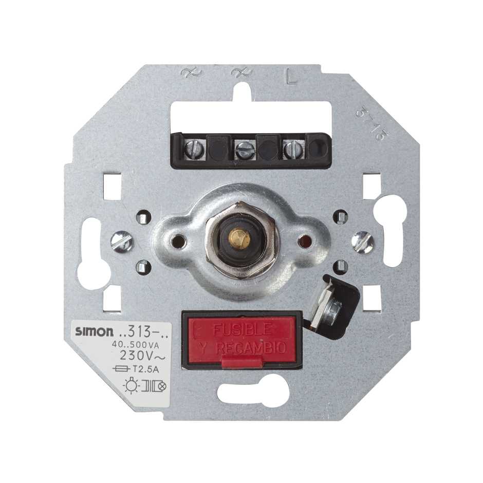 Светорегулятор электронный поворотно-нажимной проходной 40-450Вт 230В~ S75