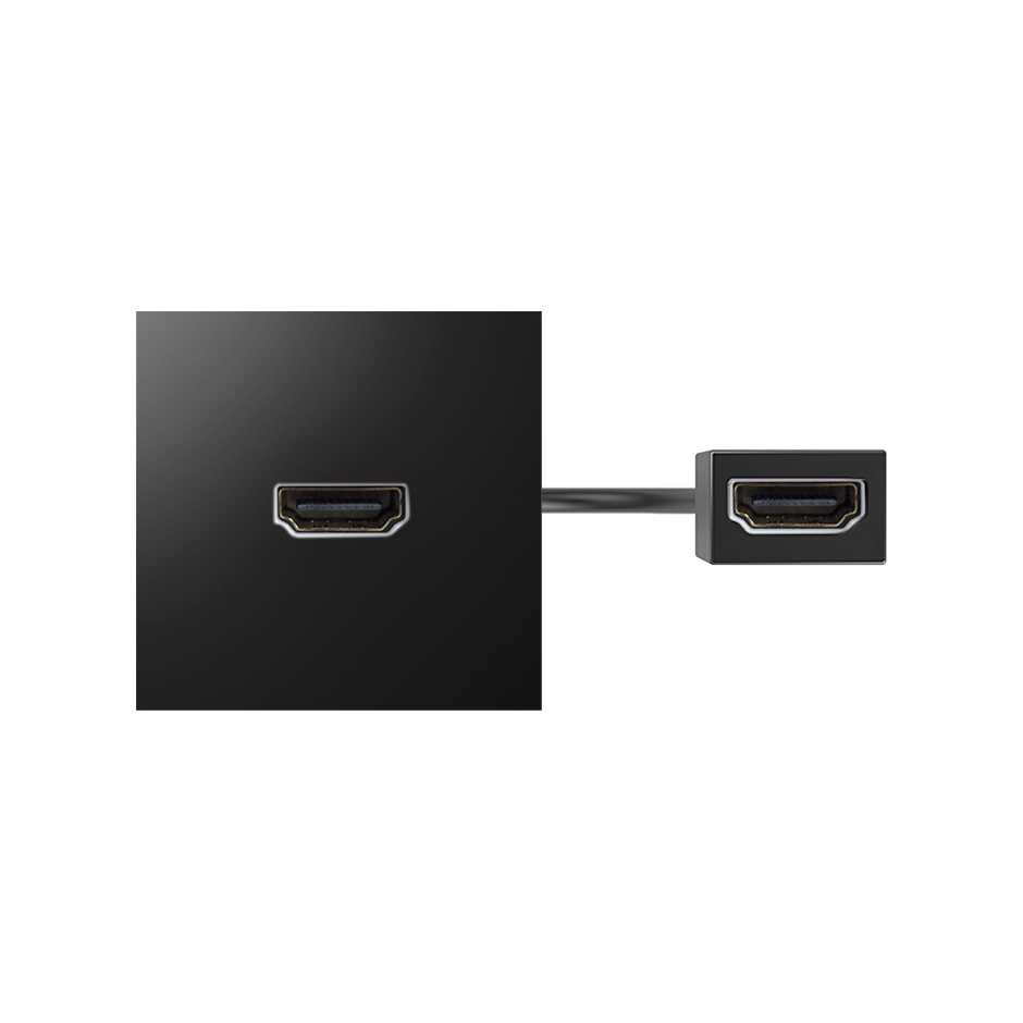 Модуль с адаптером, проходной HDMI мама/мама, черный, S400