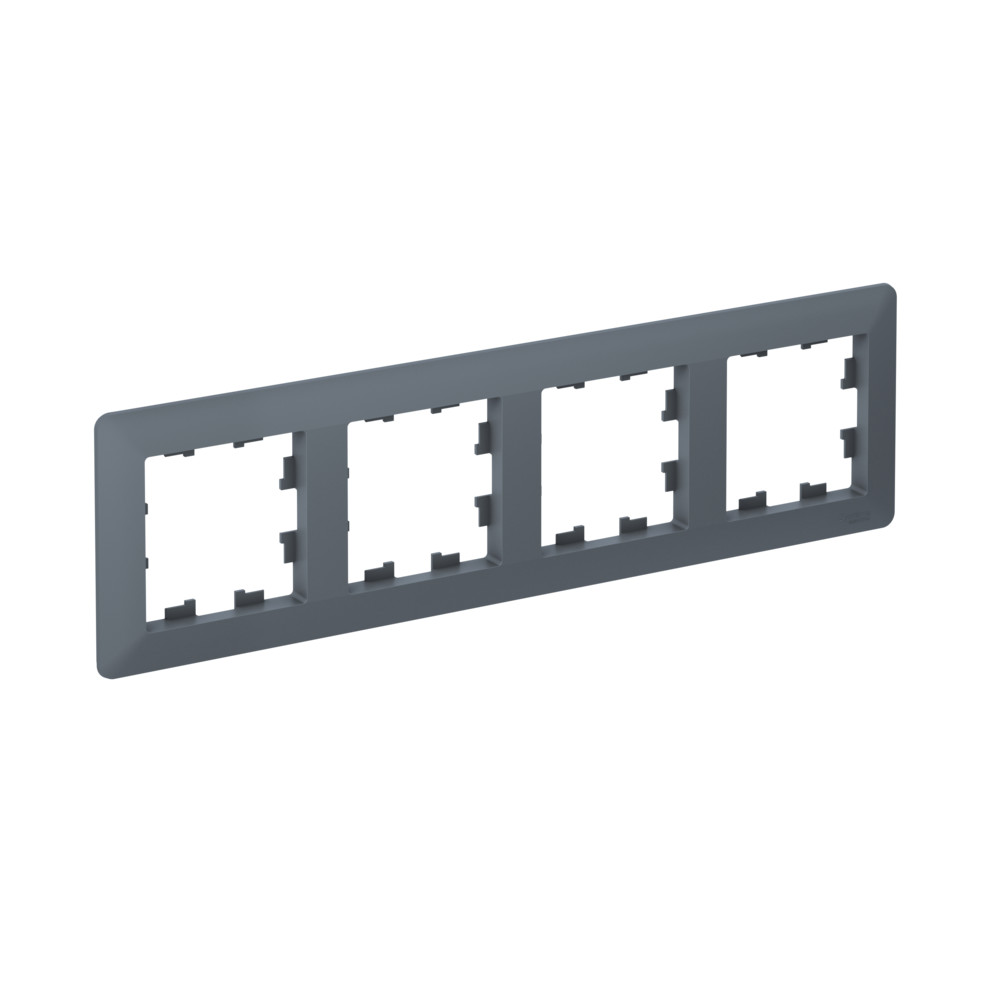 Systeme Electric AtlasDesign Air Грифель/дымчатый черный Рамка 4-ая