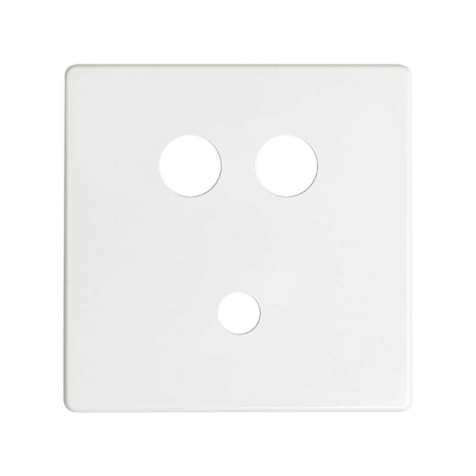 Накладка для розетки Mini-Jack + 2 RCA белого цвета S82