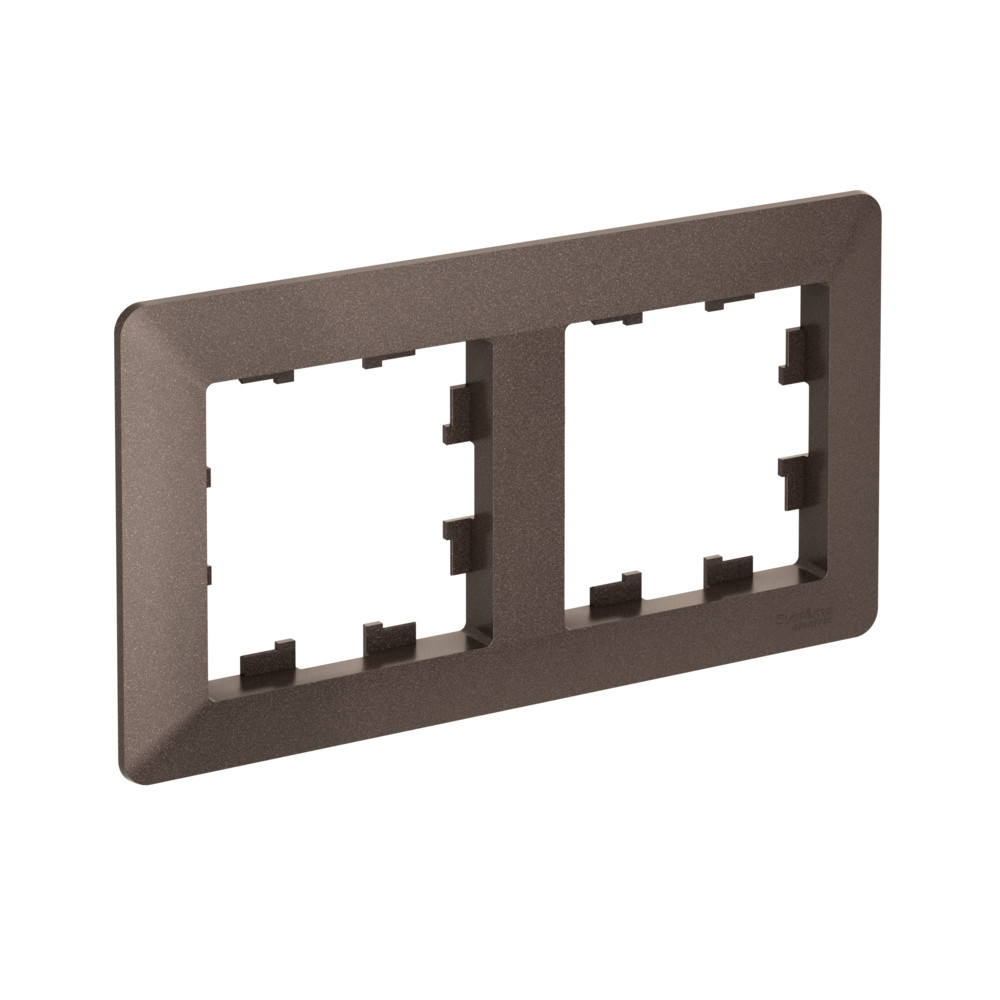 Systeme Electric AtlasDesign Air Мокко/дымчатый черный Рамка 2-ая