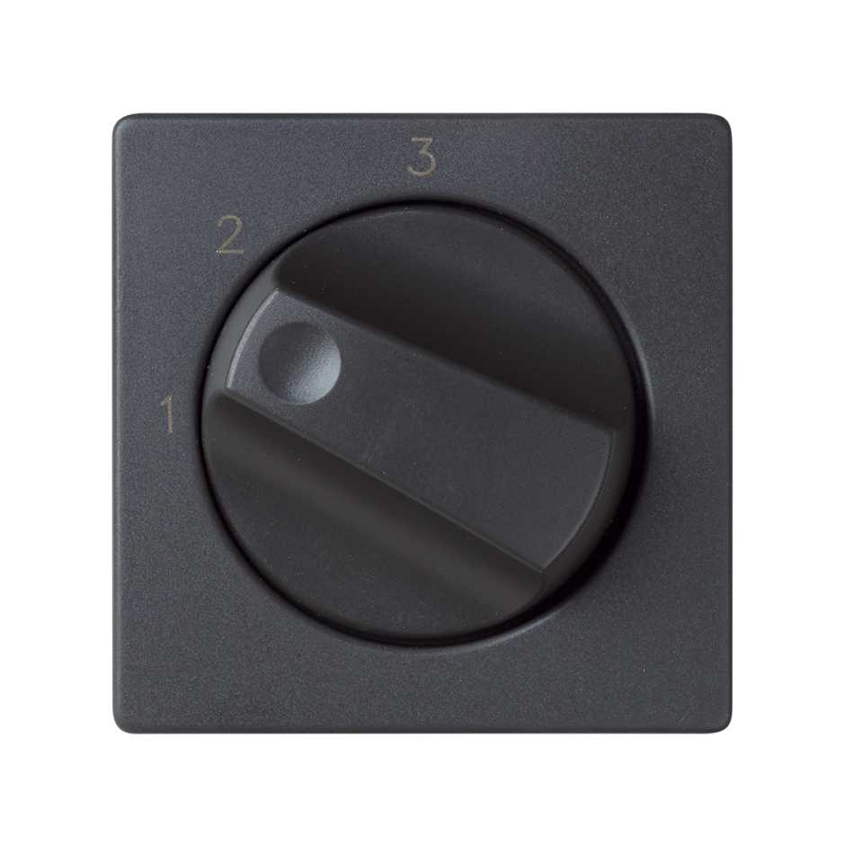 Накладка для поворотного переключателя на 3 положения с пиктограммой "1-2-3" цвета графит S82