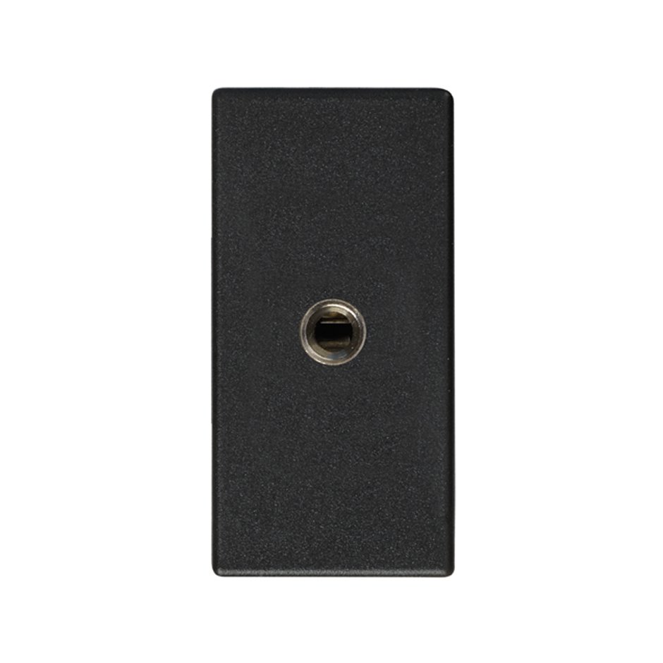 Розетка Mini-Jack 3,5 мм узкая цвета графит S27