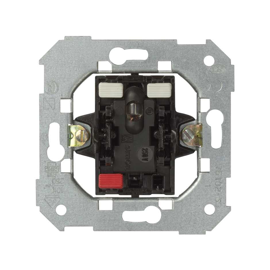 Однополюсный выключатель с индикатором 10AX 250В~ S75