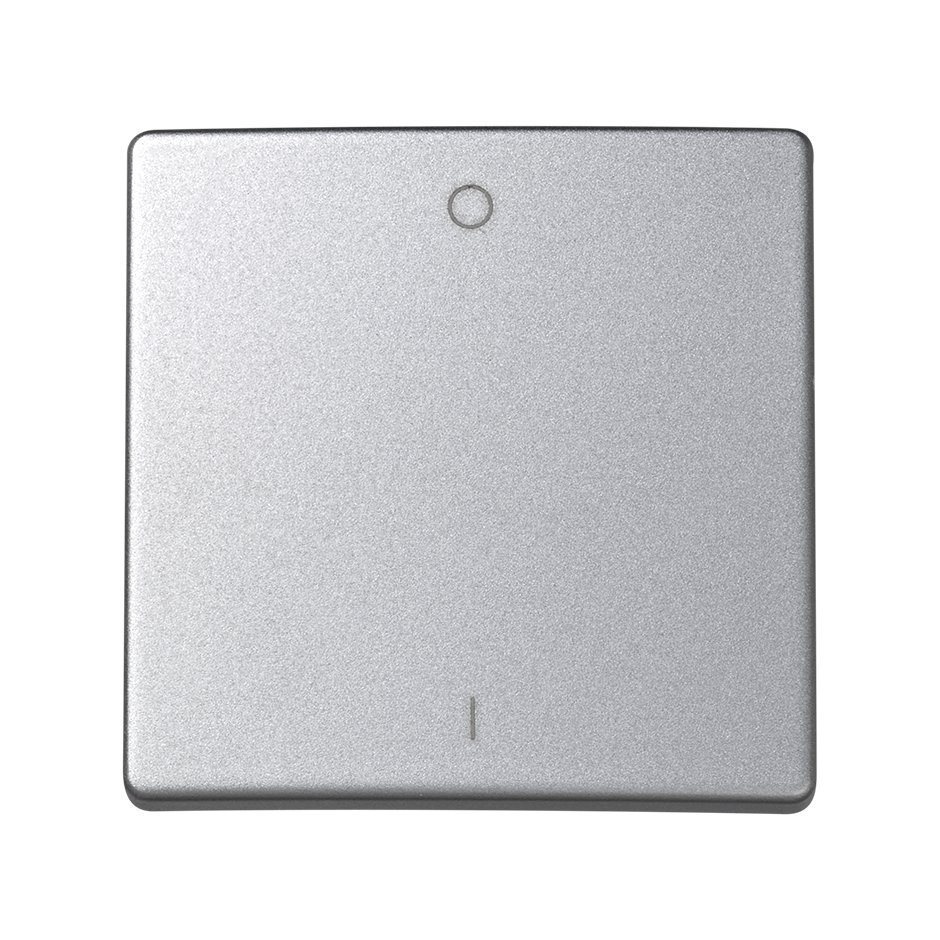Клавиша для двухполюсного выключателя с пиктограммой "O/I" цвета алюминий S73 Loft