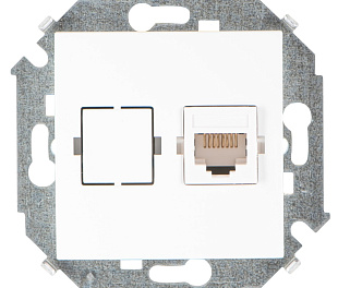 Simon 15 Белая Розетка компьютерная 1-ая RJ45 кат.5е