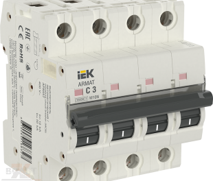 ARMAT Автоматический выключатель M10N 4P C 3А IEK