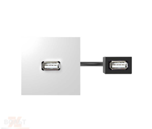 Модуль с адаптером, проходной USB мама/мама, белый, S400