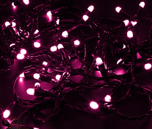 Гирлянда LED ClipLight 24V, 5 нитей по 20 метров, РОЗОВЫЙ NEON-NIGHT (323-507)