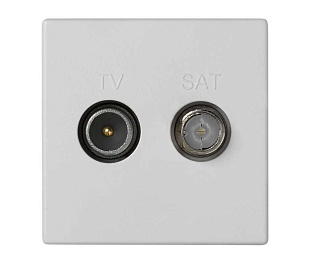 Розетка TV+SAT белого цвета K45 Connect