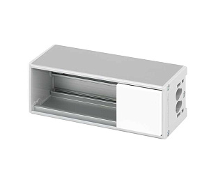 Офиблок Compact из алюминия на 2 механизма белого цвета K45 Connect