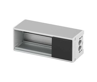 Офиблок Compact из алюминия на 2 механизма цвета графит K45 Connect