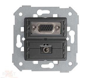 Розетка VGA HD15 + Mini-Jack 3,5 мм S75