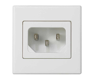 Розетка IEC320 "папа" белого цвета K45 Connect
