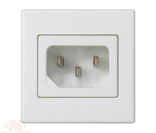 Розетка IEC320 "папа" белого цвета K45 Connect