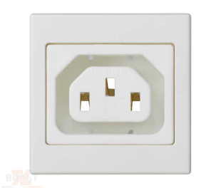 Розетка IEC320 "мама" белого цвета K45 Connect