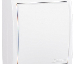 Simon 15 Aqua Белый Выключатель 1-клавишный наружный, IP54