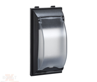 Накладка декоративная для DIN-механизмов автоматики и защиты высотой 42 мм цвета графит Connect