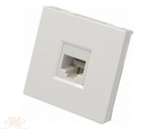 РОЗЕТКА ИНФ. В45 СУ К.5Е ДЛЯ КАБ.КАН.БЕЛ. RAL9010