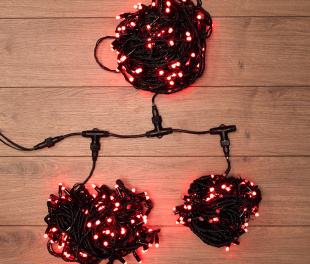 Гирлянда LED ClipLight 24V, контроллер (с динамикой), 3 нити по 20 метров, КРАСНЫЙ NEON-NIGHT (323-302)