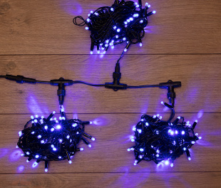 Гирлянда LED ClipLight 24V, 3 нити по 10 метров, СИНИЙ NEON-NIGHT (323-313)