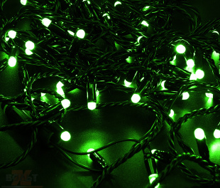 Гирлянда LED ClipLight 24V, контроллер (с динамикой), 3 нити по 20 метров, ЗЕЛЁНЫЙ NEON-NIGHT (323-304)