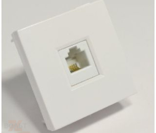 РОЗЕТКА ТЕЛ. В45 СУ ДЛЯ КАБ.КАН.БЕЛ. RAL9010