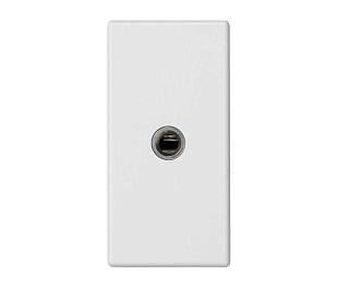Розетка узкая Mini-Jack 3,5 mm белого цвета K45 Connect