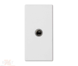 Розетка узкая Mini-Jack 3,5 mm белого цвета K45 Connect