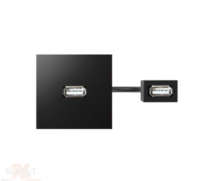 Модуль с адаптером, проходной USB мама/мама, черный, S400