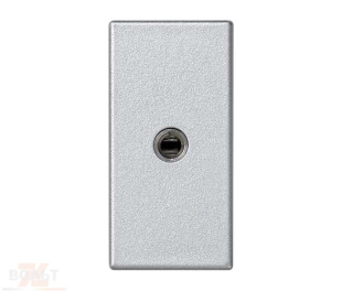 Розетка узкая Mini-Jack 3,5 mm цвета алюминий K45 Connect