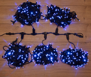 Гирлянда LED ClipLight 24V, 5 нитей по 20 метров, СИНИЙ NEON-NIGHT (323-503)