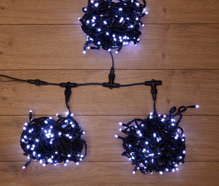 Гирлянда LED ClipLight 24V, контроллер (с динамикой), 3 нити по 20 метров, БЕЛЫЙ NEON-NIGHT (323-305)