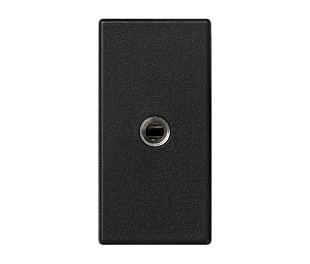 Розетка узкая Mini-Jack 3,5 mm цвета графит K45 Connect