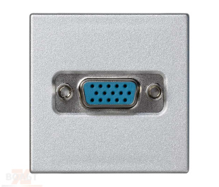 Розетка VGA HD15 цвета алюминий K45 Connect